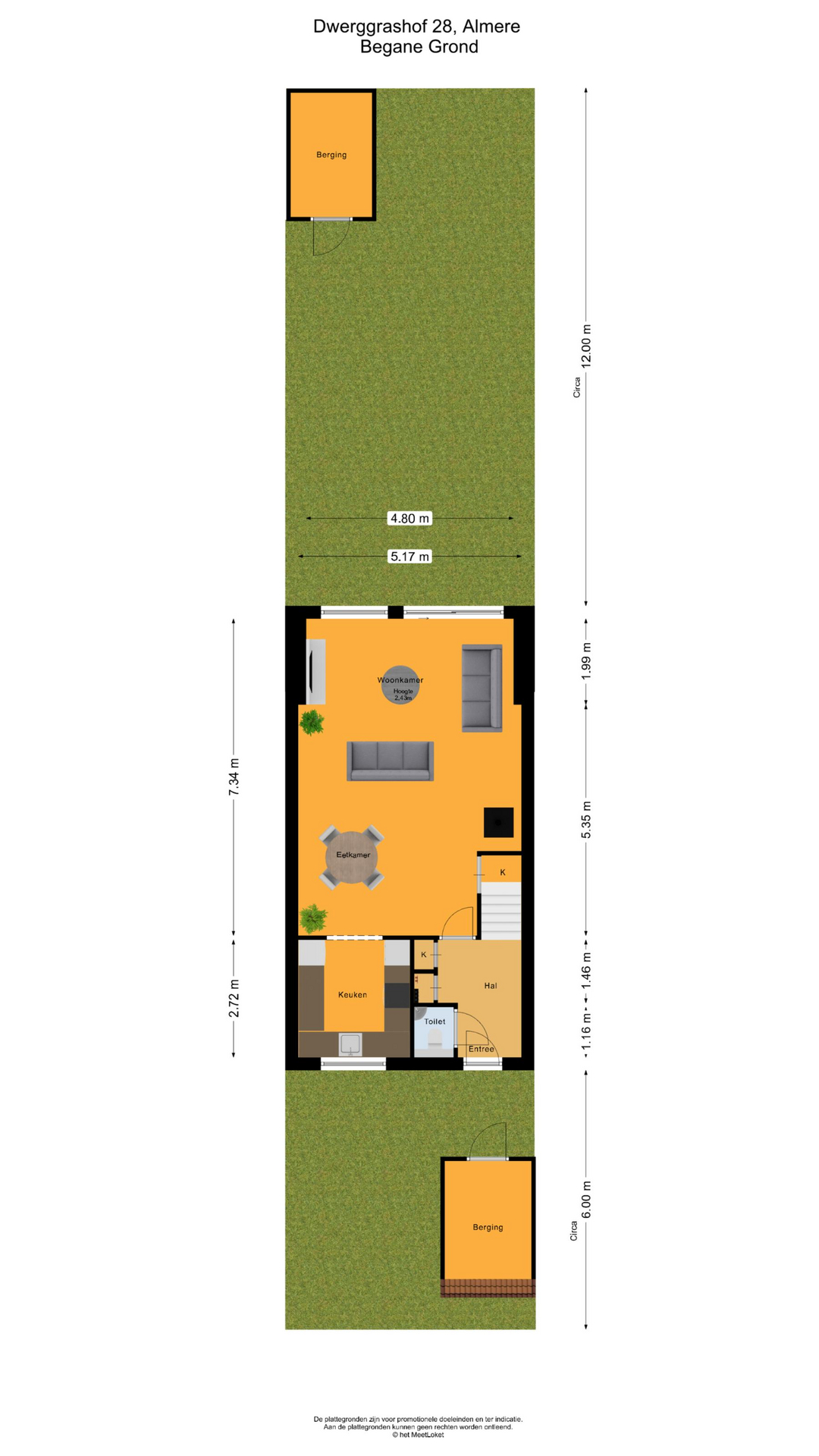 Dwerggrashof 28 , 1313 AV Almere map